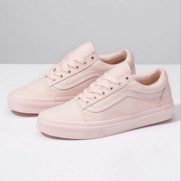 Vans Old Skool Mono Blush Pink Canvas Sneaker - Picture 1 of 10